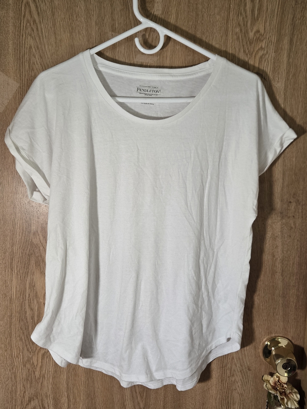 Pendleton Women's Basic White Essential Short-Sleeve Tee